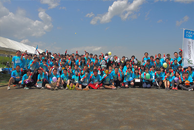 多摩川河川敷マラソンコース（神奈川県川崎市）に開催された「PARACUP2018」